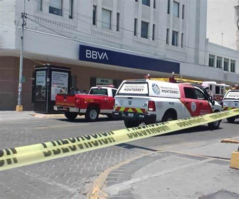 Moviliza Presunto Conato De Incendio En Banco De Monterrey