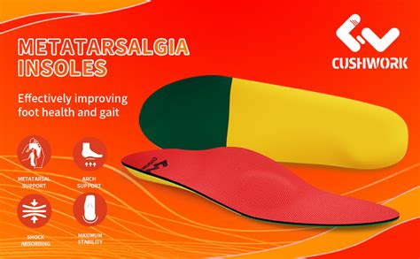 Amazon Cushwork Metatarsalgia Insoles For Ball Of Foot Pain Morton