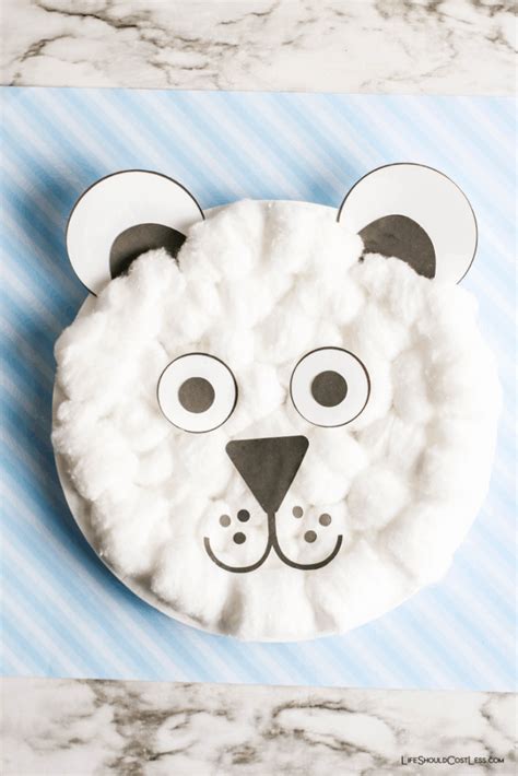 Polar Bear Paper Craft Printable - Planet Passions Post