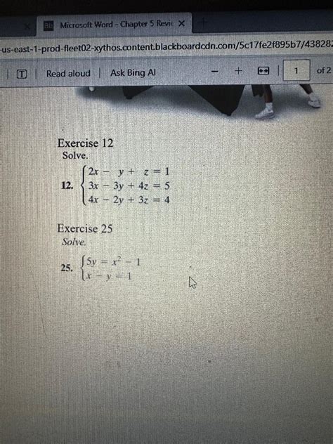 Solved Exercise 12solve 2x Y Z 13x 3y 4z 54x 2y 3z 4exercise