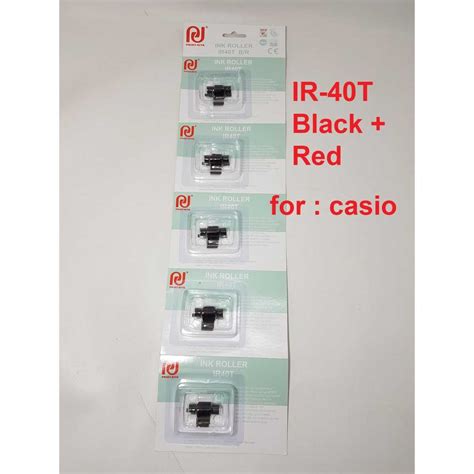 Jual CASIO IR 40T RED BLACK Merk PRINT RITE Tinta Ink Roll