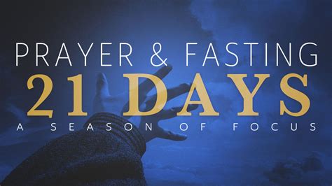 Days Of Prayer And Fasting Lanny Modesty