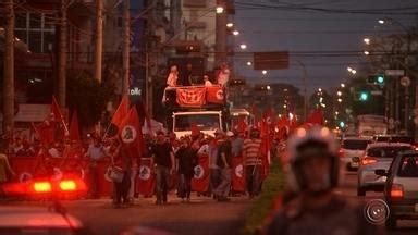 Bom Dia Cidade Bauru Protesto Contra O Governo Federal Interdita