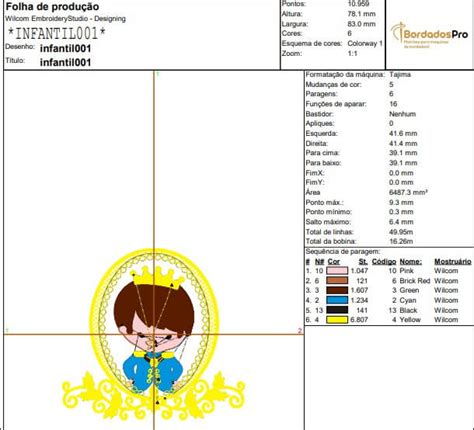 Matriz De Bordado Infantil Pr Ncipe Bordadospro