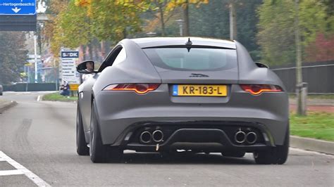 Jaguar F Type R V With Larini Exhaust Loud Pops Bangs Youtube