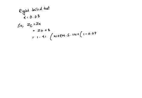 Solved Find The Critical Value S And Rejection Region S For The Type