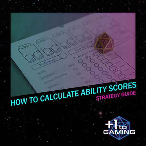 How To Calculate Ability Scores D&D 5e — Plus One to Gaming