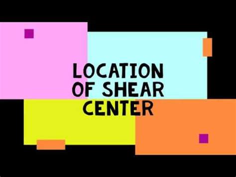 Determining The Location Of Shear Centre Rgpv Me Advanced