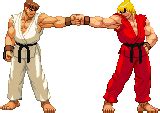 Ryu And Ken Fist Bump