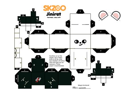 Skzoo Jiniret Papercraft Artesanías De Papel En 3d Manualidades Kpop