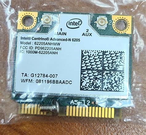 Intel Centrino Advanced N Wireless Card Mini PCI Express 2 Port