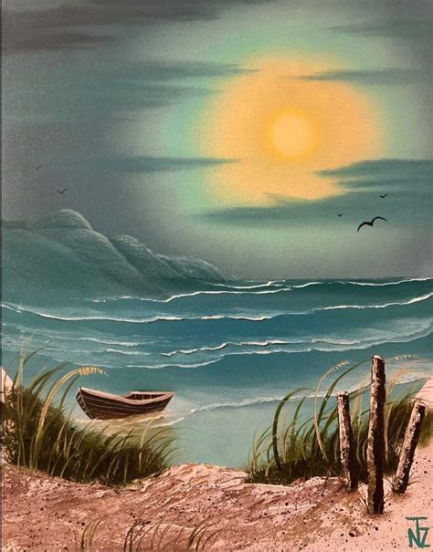 Row Boat Painting