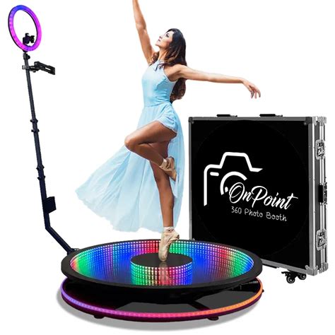 Rotating Selfie Photo Booth With Automatic Concert Lighting