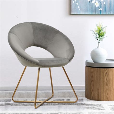 Duhome Elegant Lifestyle Accent Chair With Gold Metal Legs Modern