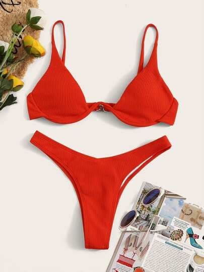 Underwire Top With High Cut Bikini Set Artofit