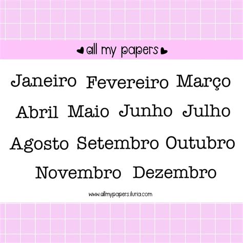 Adesivos Meses M Quina De Escrever All My Papers