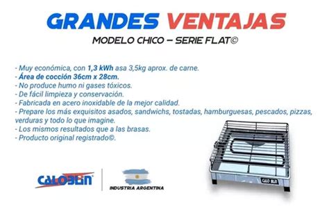 Parrilla Eléctrica Caloblin Flat Grill Capacidad 3 5kg en venta en