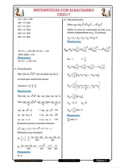 Resoluci N De La Guia De Lgebra Polinomios