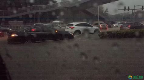 东莞第一场雷暴雨这些地方被水淹了东莞pe排水系