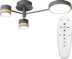 Toolight Lampa Sufitowa Nowoczesna Duża Grey 3 Ramienna Led