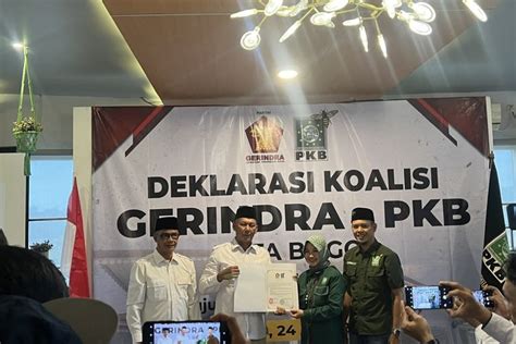 Gerindra Dan PKB Sepakat Berkoalisi Di Pilkada Bogor 2024