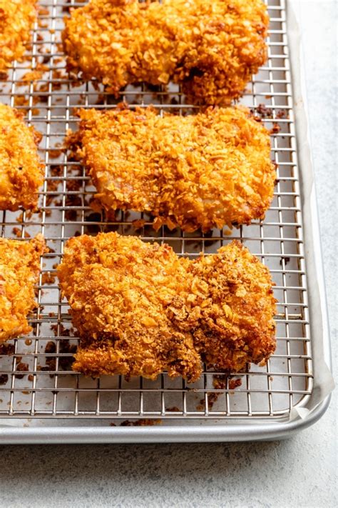 Hot Honey Cornflake Baked Chicken Ambitious Kitchen