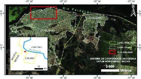 Mapa de localização da área estudada Imagem ikonos de 30 05 08 Fonte