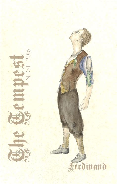 Ferdinand Costume Design By Jeremy Floyd For The 2016 Notre Dame