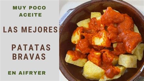 LAS MEJORES PATATAS BRAVAS Poco Aceite Receta SALUDABLE FREIDORA DE