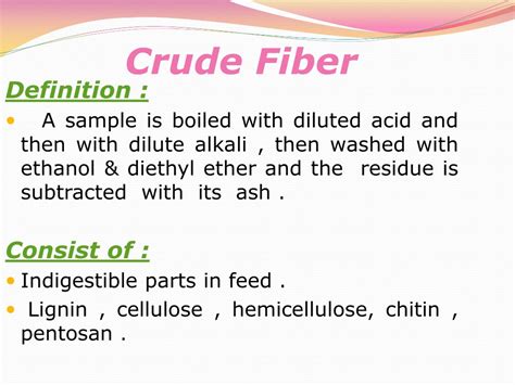 Ppt Determination Of Crude Fiber Powerpoint Presentation Free