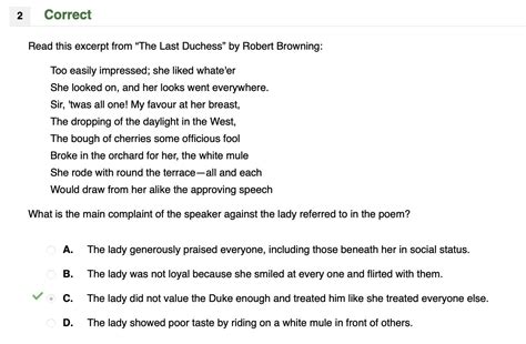 Read This Excerpt From The Last Duchess By Robert Browning Too