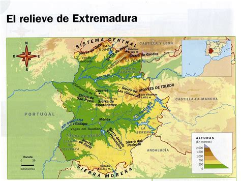 El Relieve De Extremadura Est Definido Por Los Siguientes Elementos