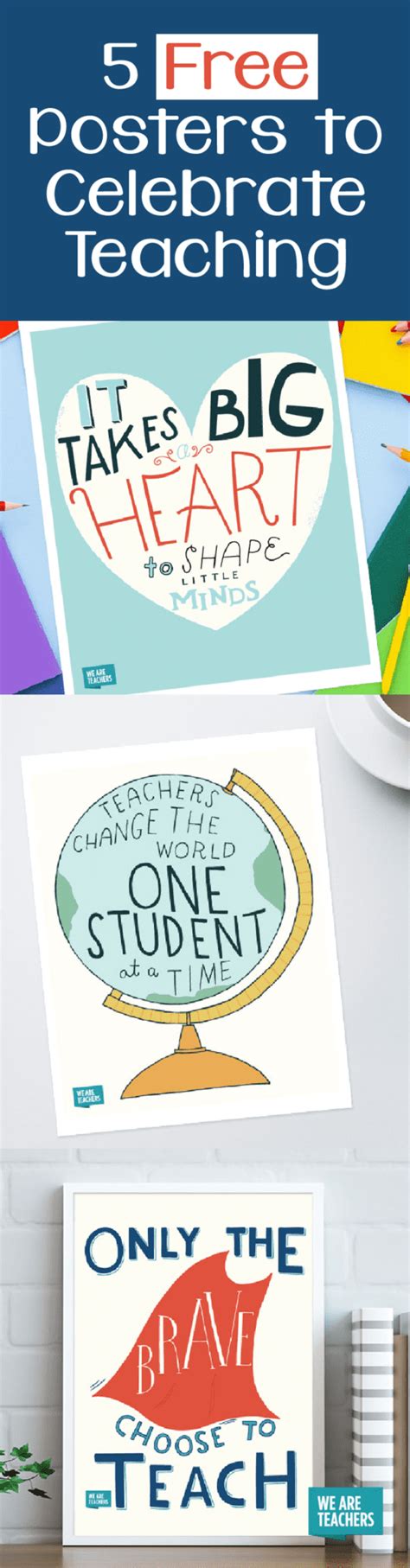 Free Inspirational Teaching Posters To Save And Print High School