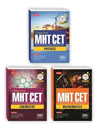 MTG Objective MHT CET Physics Chemistry Mathematics Books 2023 Exam