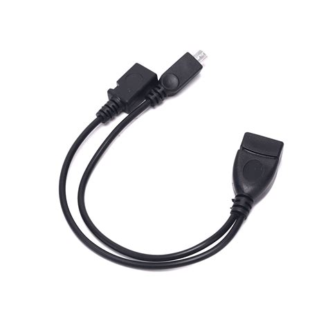 Cable Adaptador Otg 2 En 1 Micro Usb Macho Y Hembra A Usb 20 Hembra