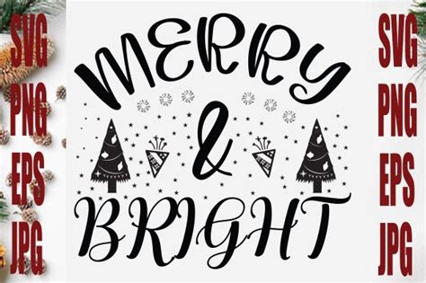 Merry Bright Svg Graphic By Creative Svg Files Creative Fabrica