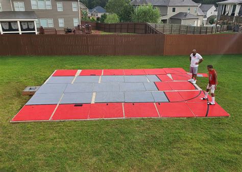 Dunkstar Backyard Basketball Court Diy Basketball Courts