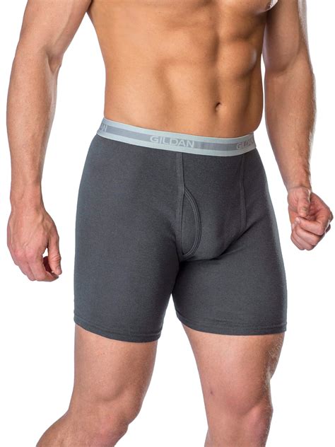 Gildan Mens Regular Leg Boxer Briefs 5 Pack Sizes S 2xl 6 Inseam