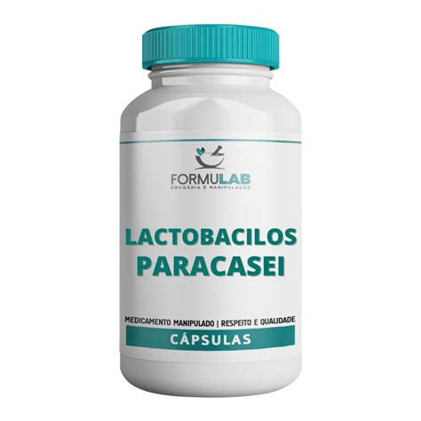 Lactobacillus Paracasei 5 bilhões de UFC Probiótico Lactobacilos