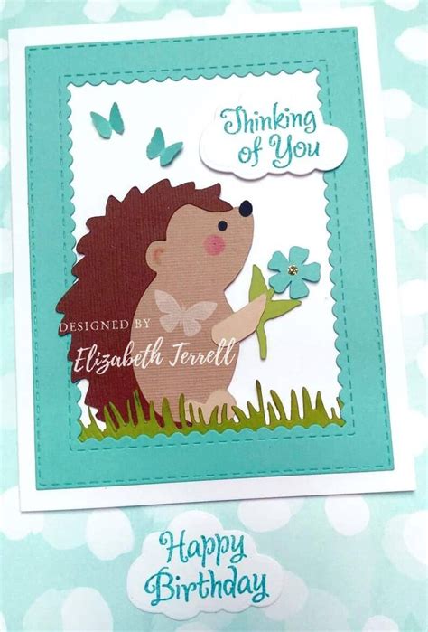 4 Stampin Up Happy Hedgehog Card Kit Hedgehugs Birthday Etsy