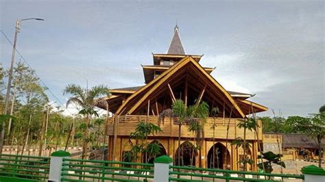 Masjid Bambu Kh Abdul Qadir Hasan Tempat Ibadan Kebanggaan Warga Desa