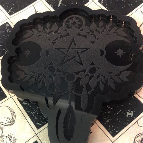 Skulls Of Sun And Moon Ouija Board Silicone Mold Etsy