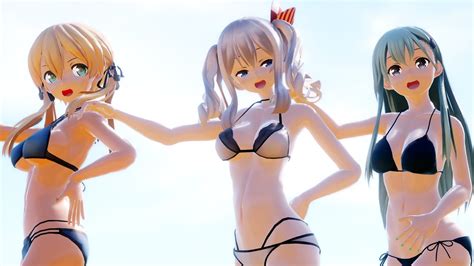 【mmd艦これ】鈴谷 鹿島 オイゲンでmasked Bitch Youtube