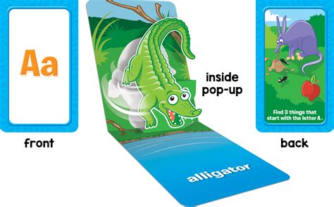 Animal Alphabet Pop Up Cards School Zone Publishing Company