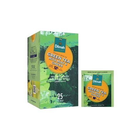 Jual Dilmah Yum Green Tea With Mint Ginger S Teh Celup Shopee