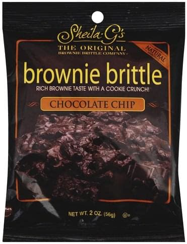 Sheila Gs Chocolate Chip Brownie Brittle - 2 oz, Nutrition Information ...