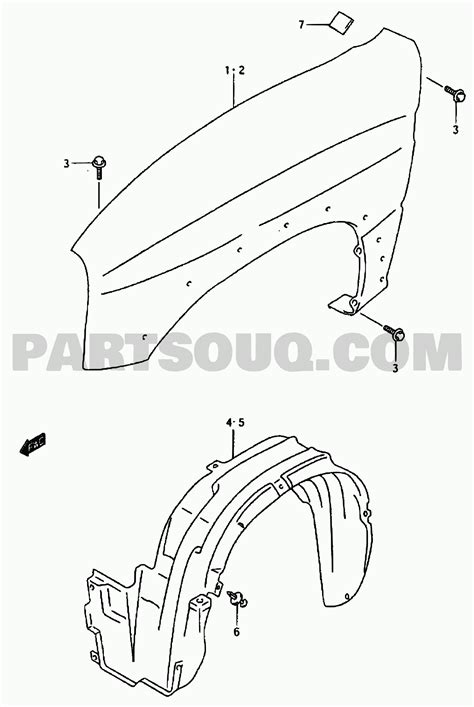 13 Body Suzuki Vitara Sidekick Sq625 Sq625l Vitara Parts Catalogs