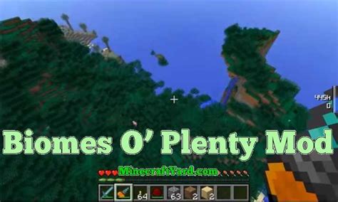 Biomes O' Plenty Mod (1.20.5 - 1.19.4 - 1.18.2 - 1.17.1) Minecraft