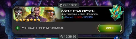 Does The Titan Pool Update In A Formed Crystal — Marvel Contest Of Champions