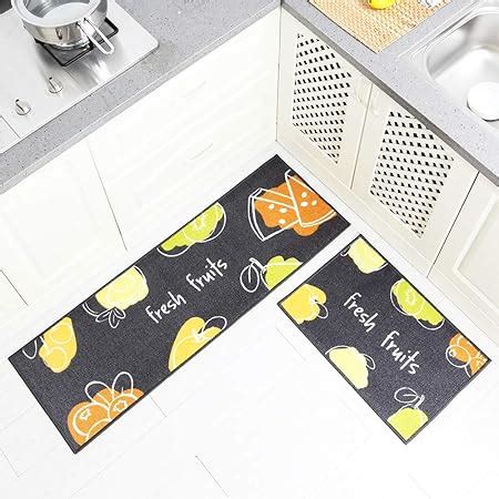 Amazon Carvapet 2 Pieces Non Slip Kitchen Mat Set Rubber Backing